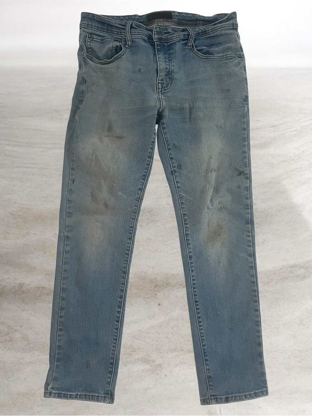Slim Straight Men's Jeans in Faded Blue